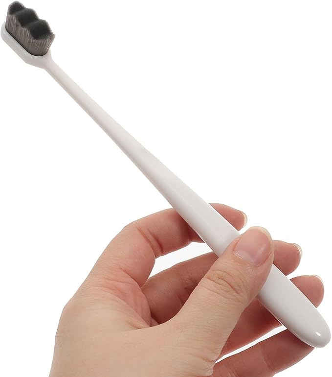 TEHAUX Super Soft Toothbrushes for Adults and 4Pcs Extra Soft Bristles Manual Toothbrush Set with Small Head Portable for Sensitive Gums and Daily Oral Care