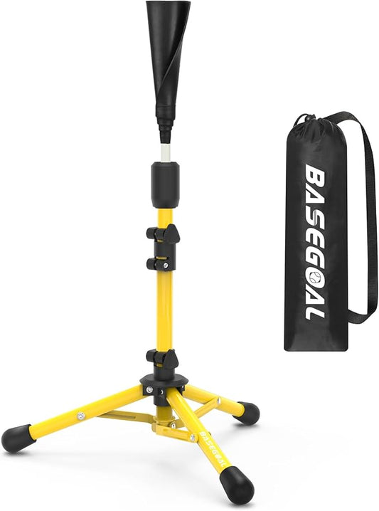 Baseball Tee for Kids,Batting Tee,Softball Tee,Youth Hitting Tee,Teeball Tee,Travel Tee,Easy Adjustable Height-StrideForce Fitness