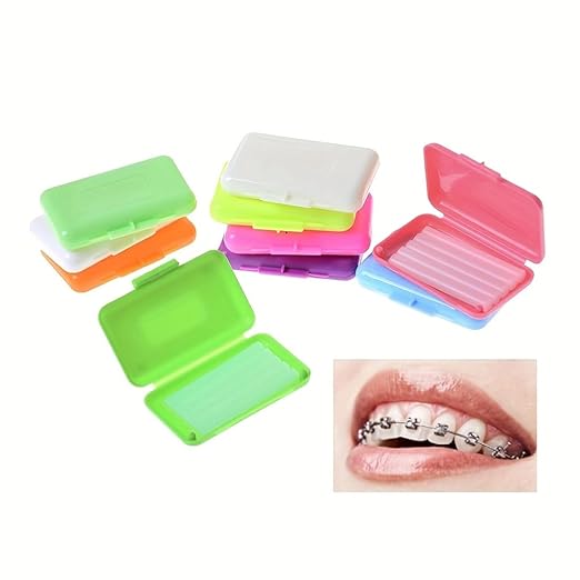 Dental Braces Wax Relief Wax Sticks Orthodontic Wax for Braces Aligners Wearer,14 Pack(10 Color Random)