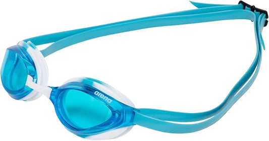 ARENA Unisex Python Racing Swim Goggles for Men and Women Anti-Fog No Leak Max Comfort Dual Strap, Mirror/Non-Mirror Lens-StrideForce Fitness