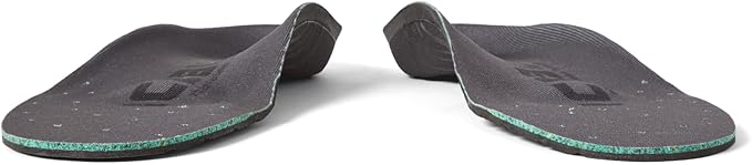 Icebug Comfort Insoles with Dynamic Arch Support, Charcoal Medium Arch, M 4/W 5.5-6-StrideForce Fitness