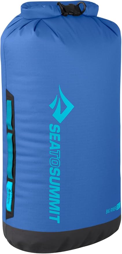 Sea to Summit Big River Dry Bag, Heavy-Duty Dry Storage, 35 Liter, Surf Blue-StrideForce Fitness