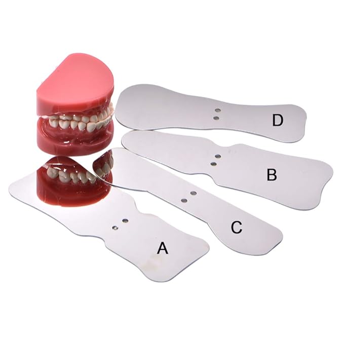 Angzhili 1 piece Dental Photography Mirrors Dental Orthodontic Mirror Stainless Steel Single Sided Photographic Occlusal Mirror,Bendable Dental Oral Mirror Intra-Oral Reflector (C type)