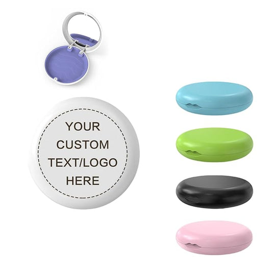 100PCS Aligner and Retainer Case with Mirror, Custom Personalized Logo Orthodontic Mouth Guard Case Customized with Any Image Logo and Text for Gift Business Logo