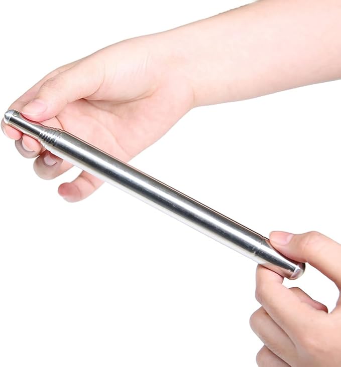 Light Weight Super Endurance Belly Dance Wings Telescopic Stick, Stainless Steel Telescopic Rod Cat Noir Stick-StrideForce Fitness