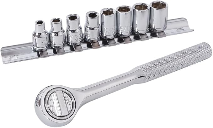 Amazon Basics 65 Piece Home Basic Repair Tool Kit Set With Bag, Silver, Black-StrideForce Fitness