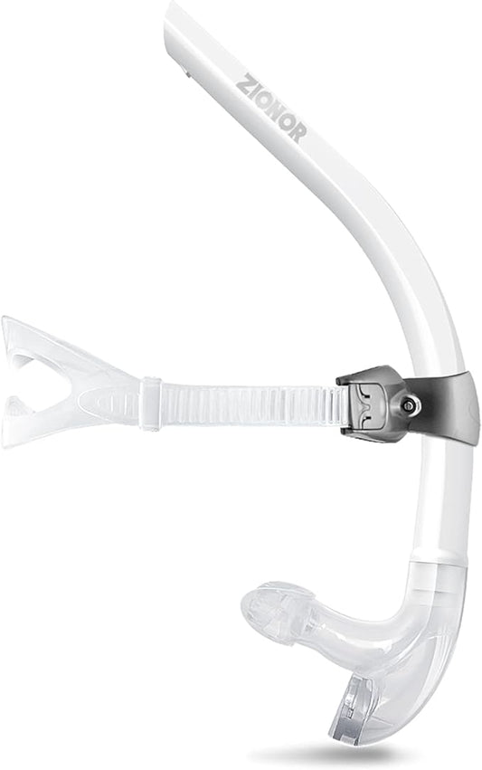 ZIONOR Snorkel Lap Swimming Swimmer Training Diving Snorkeling Comfortable Mouthpiece One-Way Purge Valve for Pool Open Water-StrideForce Fitness