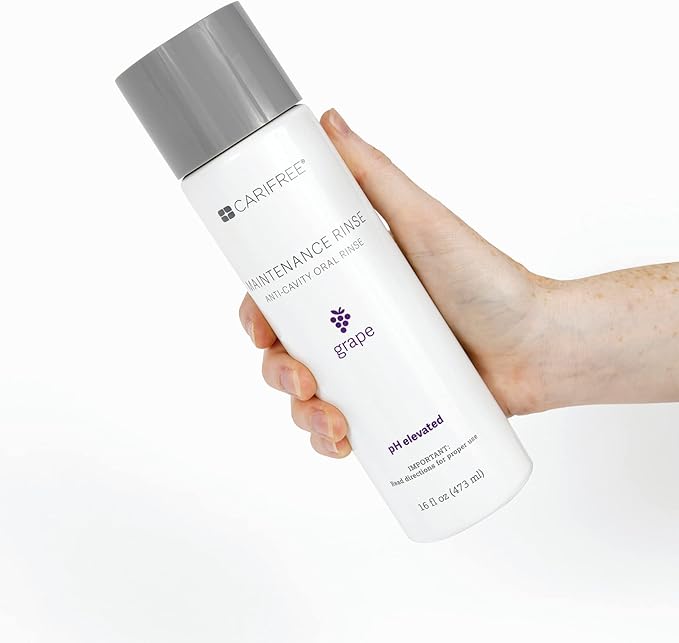 CariFree Maintenance Rinse, Grape Flavored, Anti-Cavity Fluoride Mouthwash, Dentist Recommended, Prevents Oral Decay, Freshens Breath, Alcohol-Free, Neutralizes pH (Previously CTx3)