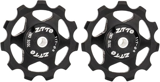 ZTTO Guide Pulley Bike Rear Derailleur Pulley Wheels, Colorful Aluminum Alloy 11T 13T CNC Road Bike Guide Roller Bicycle Derailleur 4mm 5mm 6mm for MTB, Road Bike-StrideForce Fitness