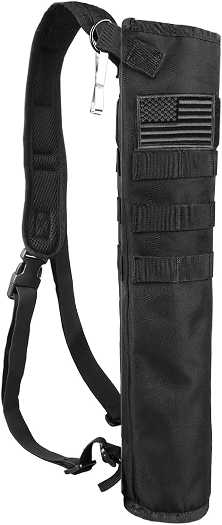 KRATARC Archery Lightweight Back Arrow Quiver Dual Use Foldable Compact Hip Arrows Bag with Molle System Hanged for Target Shooting-StrideForce Fitness