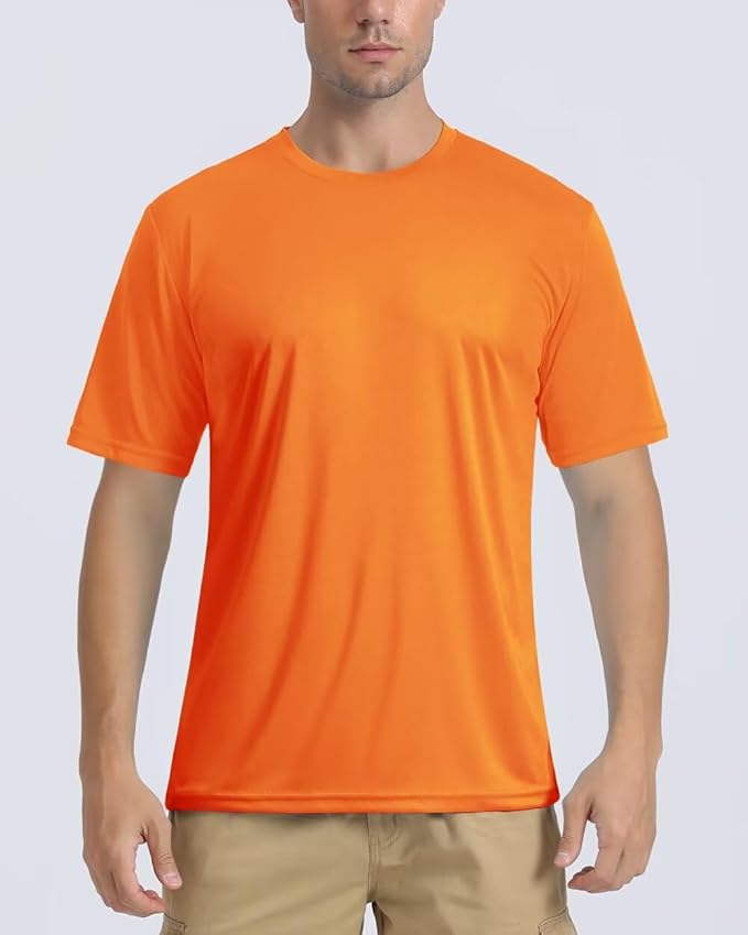 Boladeci Men's Swim Shirt Short Sleeve UPF 50+ Sun Protection SPF UV Moisture Wicking Lightweight Quick Dry Rash Guard-StrideForce Fitness