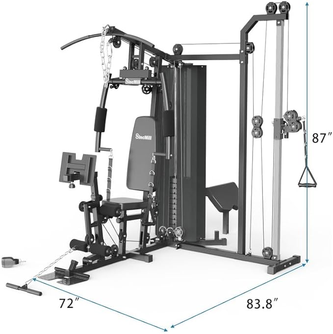 SincMill Home Gym Multifunctional Full Body Workout Equipment for Home Exercise Fitness-StrideForce Fitness