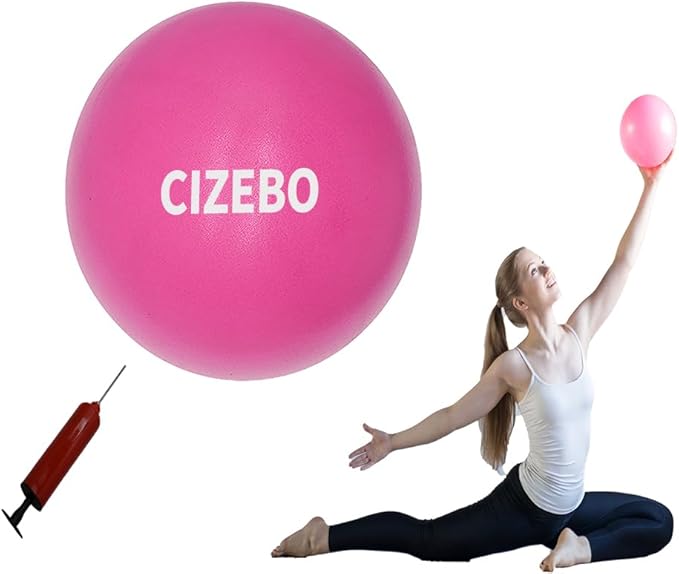 Small Exercise Ball for Between Knees, 6 inch Pilates Ball with Pump, Mini Yoga Core Ball Physical Therapy-StrideForce Fitness