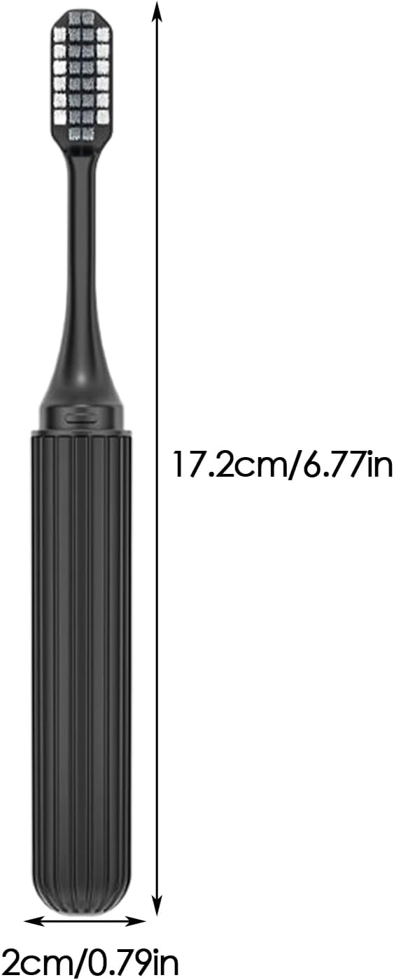 Orthodontic Toothbrush - Folding Portable Travel Toothbrush | Soft Bristle Braces Cleaning Set | Care Solution Sensitive Gum Support for Adults, Kids, Business Trip Daily Multiple Used