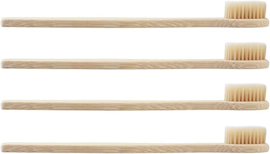 Yinhing Bamboo Toothbrush, Soft for Sensitive Gums with Grip Handle, Sustainable Toothbrush for Adults and Kids (2)