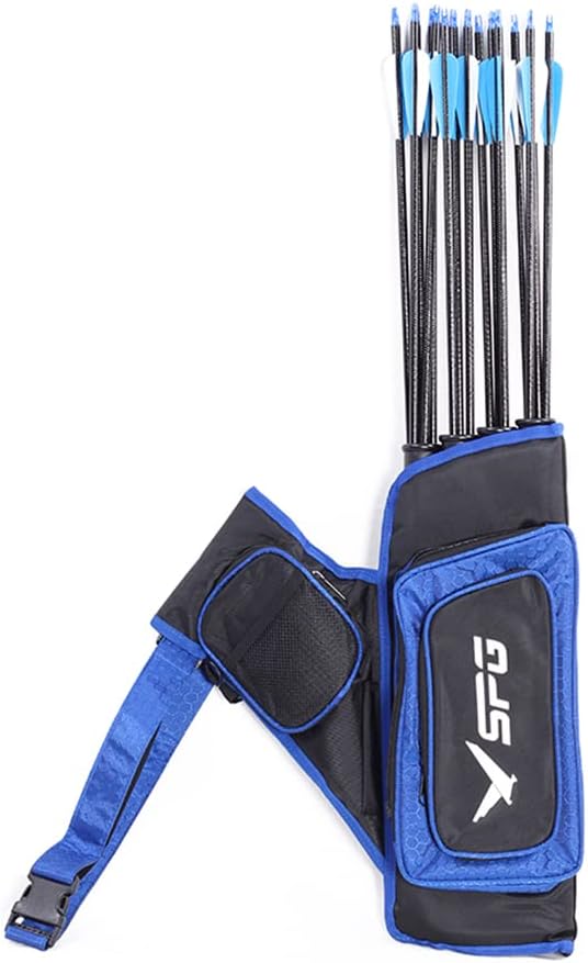 SOPOGER Archery Hip Quiver for Arrows - 3 or 4 Tube Bow Belt Quiver Waist Hanged for Youth Teens Adults Compound Bow Recurve Bow Target Shooting-StrideForce Fitness