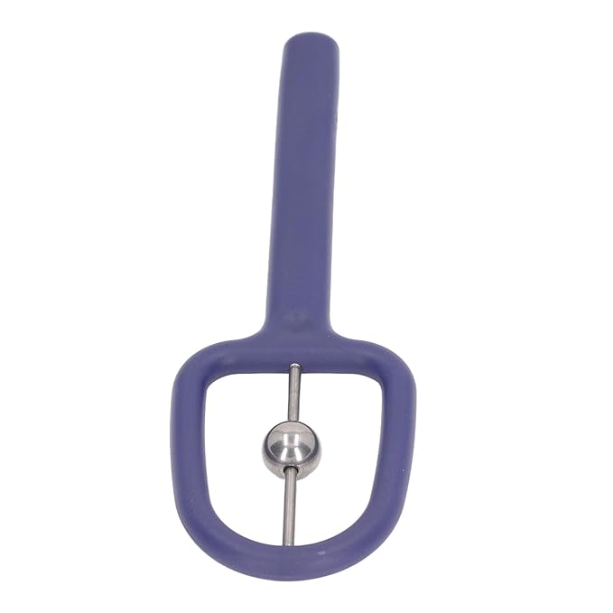 Tongue Tip Exerciser, Oral Muscle Training Tool Cleanse Promote Spoken Language Develop Language Skills Metal for Home Use (White) (Blue)