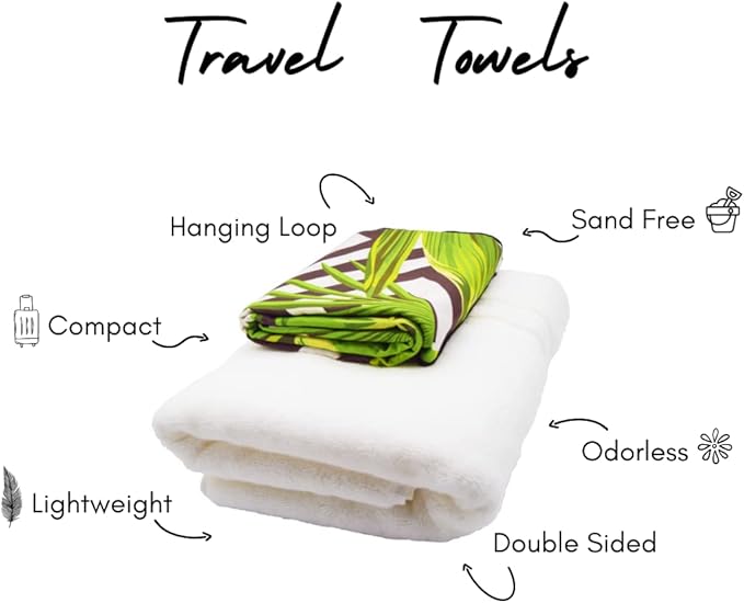 ECCOSOPHY Microfiber Beach Towel - Sand Free Towels are Quick Dry, Light Weight, Super Absorbent - Perfect Pool, Travel, Cruise, Camping Essentials - Oversized Extra Large for Adults 71x35 in-StrideForce Fitness