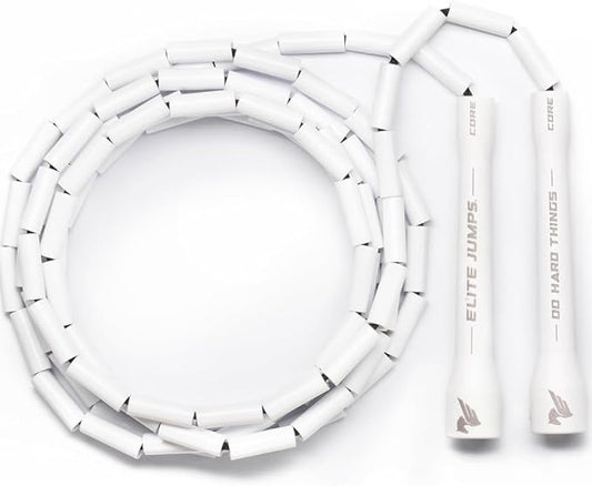 Elite Jumps - Do Hard Things 1” Beaded Jump Ropes - Strong & Durable Materials - Resize & Adjust - Fitness & Cardio Training - Improve Rhythm, Speed, Agility-StrideForce Fitness