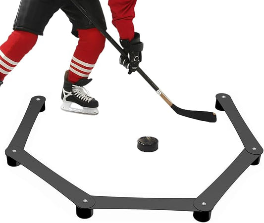WIPHANY Hockey Stick Handling Training Aid Adjustable Hockey Stickhandling Trainer Suitable for On or Off Ice Lightweight Portable Hockey Training Aid for Improving Puck Control Dangler-StrideForce Fitness