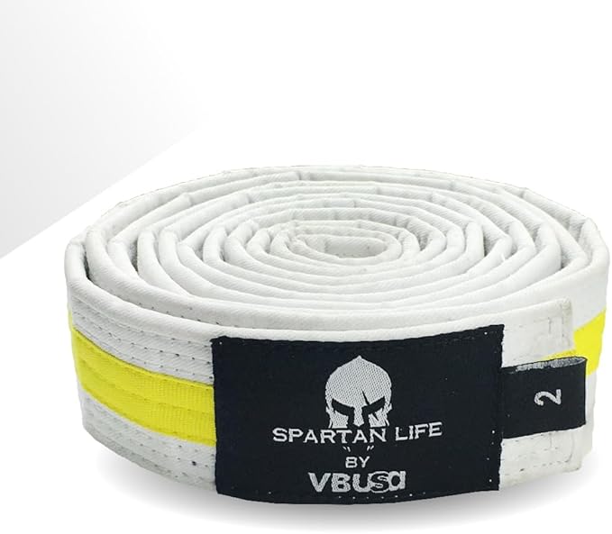 Karate Belt, All-Purpose Martial Arts Belt, Judo, Taekwondo Belt, Durable MMA Color Rank TKD Belt Size 0-6.-StrideForce Fitness