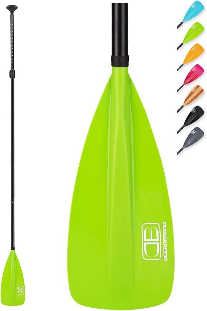 OCEANBROAD SUP Paddle - Adjustable Stand-Up Paddle for Paddleboard Kayak, Adjustable Aluminum Alloy Shaft with Reinforced Nylon Blades-StrideForce Fitness