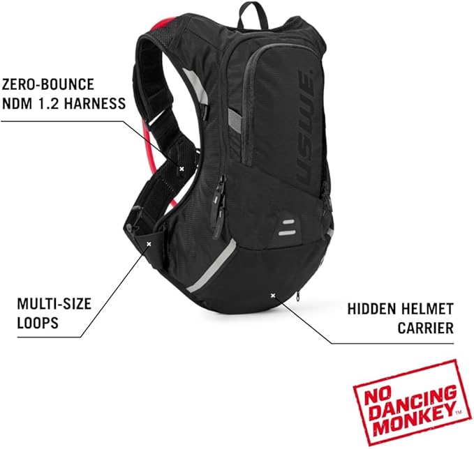 USWE MTB Hydro Hydration Pack with Hydration Bladder - Hydration Backpack for Cycling, Mountain Biking, E-MTB and Gravel Riding, Backpack with Water Bladder-StrideForce Fitness