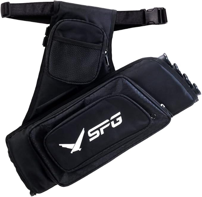 SOPOGER Archery Hip Quiver for Arrows - 3 or 4 Tube Bow Belt Quiver Waist Hanged for Youth Teens Adults Compound Bow Recurve Bow Target Shooting-StrideForce Fitness