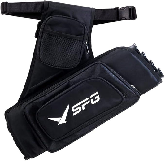 SOPOGER Archery Hip Quiver for Arrows - 3 or 4 Tube Bow Belt Quiver Waist Hanged for Youth Teens Adults Compound Bow Recurve Bow Target Shooting-StrideForce Fitness