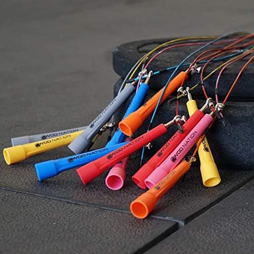 WOD Nation Adjustable Speed Jump Rope For Men, Women & Children - Blazing Fast Fitness Skipping Rope Perfect for Boxing, MMA, Endurance-StrideForce Fitness