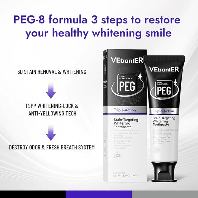 Stain-Targeting Teeth Whitening Toothpaste,Natural Deep Remover Stain, Plaque&Bad Breath,3D White with Charcoal,Fluoride Free,Non Toxic,for Adults, Kids and Sensitive Teeth.3.57oz.