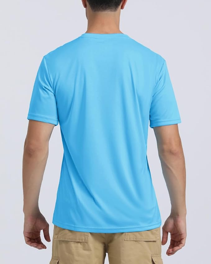 Boladeci Men's Swim Shirt Short Sleeve UPF 50+ Sun Protection SPF UV Moisture Wicking Lightweight Quick Dry Rash Guard-StrideForce Fitness