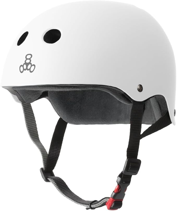 Triple Eight Certified Sweatsaver Helmet for Skateboarding, BMX, Roller Derby, Roller Skating, Inline Skating, Scooter and Bike-StrideForce Fitness