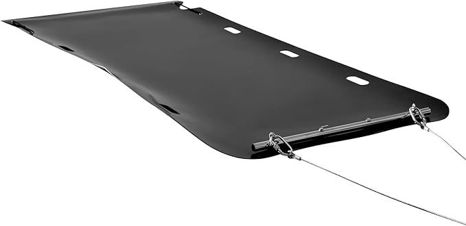 VEVOR Yard Drag Sled, 110 x 46 in, 2000lbs Heavy Duty Utility Sled, HDPE Drag Glider with Ropes & Pull Cable, Dual Use Game Hauler for Firewood Ice Fishing, Compatible with ATVs UTVs Tractors-StrideForce Fitness