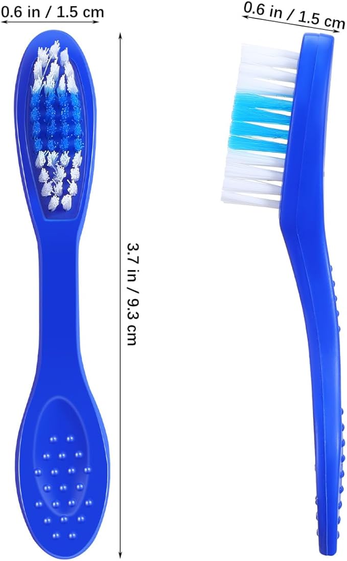 iplusmile 10Pcs Mini Handle Toothbrush Thumbprint, Portable Short Handle Soft Bristles Toothbrush for Travel Teeth Cleaning (9CM)