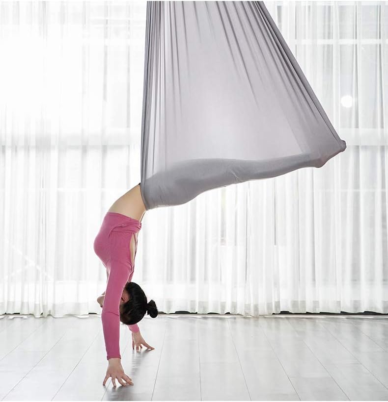 F.Life Aerial Silk Yoga Hammock & Swing for yoga Inversion,Strength training,starter hardware kit-StrideForce Fitness