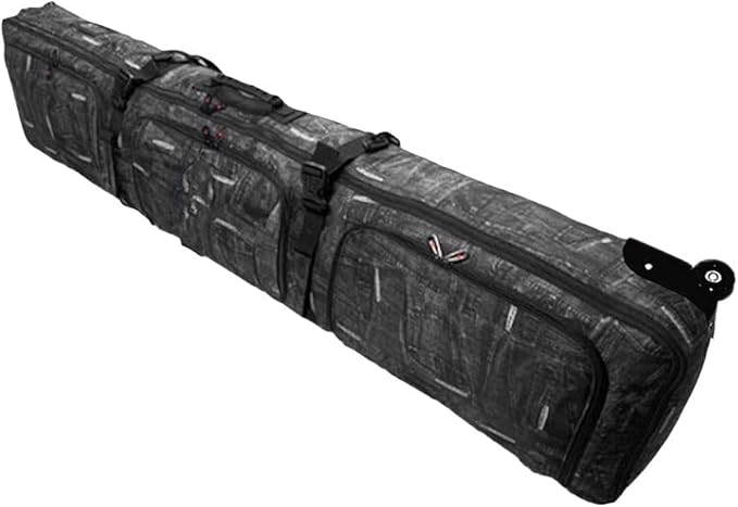 UNISTRENGH Padded Snowboard Bag With Wheels - Travel Bag for Single Snowboard and Snowboard Boots,Helmet,Clothes-StrideForce Fitness