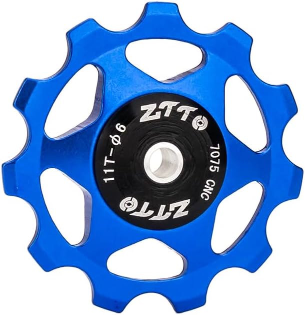 ZTTO Guide Pulley Bike Rear Derailleur Pulley Wheels, Colorful Aluminum Alloy 11T 13T CNC Road Bike Guide Roller Bicycle Derailleur 4mm 5mm 6mm for MTB, Road Bike-StrideForce Fitness