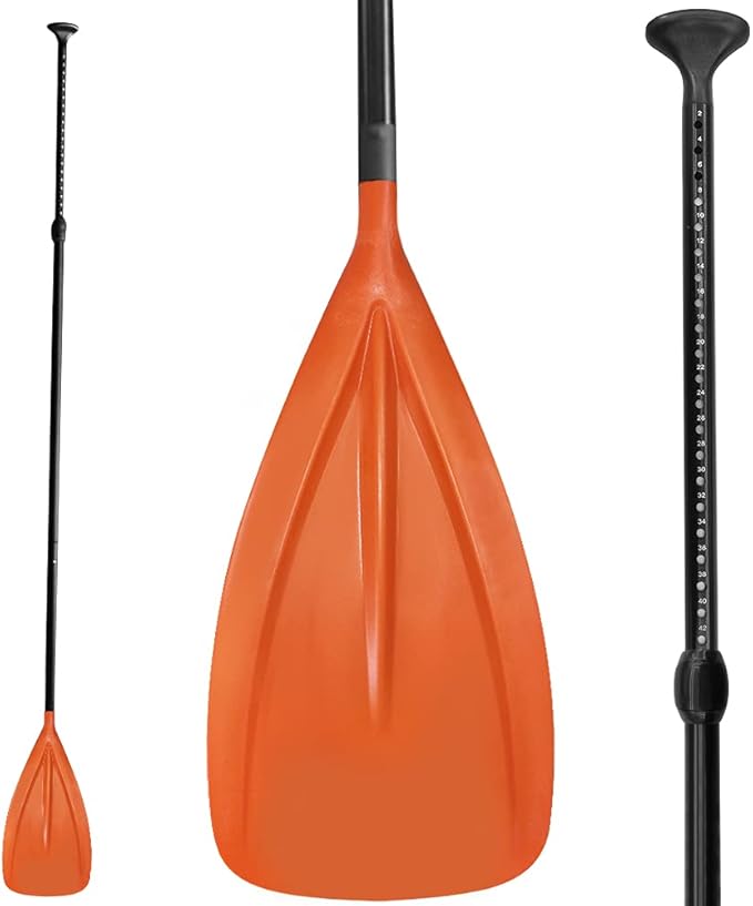 LBW 3 Piece SUP Paddle Board Paddle Floating Portable Paddleboard Accessories Adjustable Double Holes Lock Sturdy & Ergonomic for Surfing Beginner-StrideForce Fitness