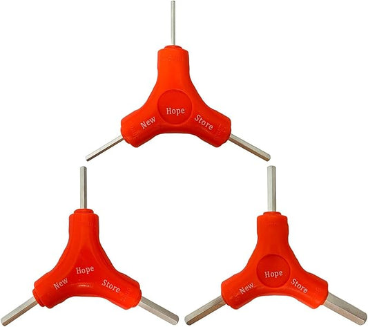 3-Way Bike Hex Wrench Set, Y Allen Wrench All-In-One Multifunctional Biking Maintenance Tool Cycling Torque Spanner Internal Hex Key Repair Tool for Mountain Bicycle, 3Pcs(2.5, 3, 4, 5, 6, 8mm)-StrideForce Fitness