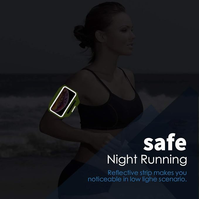 Running Armband with Earphone Bag Cell Phone Armband for iPhone 16 15 Pro 14 Plus 13 11 XR XS, Galaxy S24/S10 Water Resistant Sports Phone Holder Case & Zipper Slot Car Key Holder for 6.7 inch Phone-StrideForce Fitness