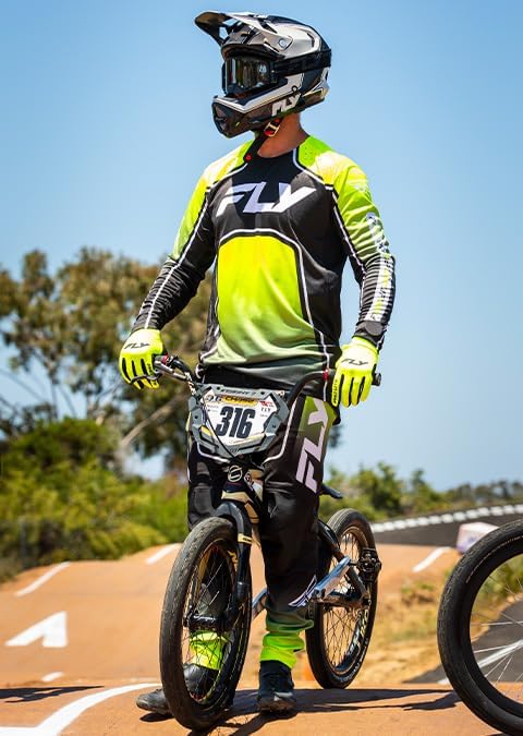 Fly Racing Rayce Full-Face Mountain Bike/BMX Helmet – ASTM F1952 DH Certified, CPSC 1203, CE EN1078, Poly-Alloy Shell, TFV Ventilation, Removable Liner-StrideForce Fitness