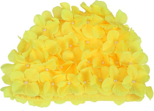 WINOMO Fashionable Swim Cap Floral Petal Stylish Swimming Hat Bathing Caps Size L for Women-StrideForce Fitness