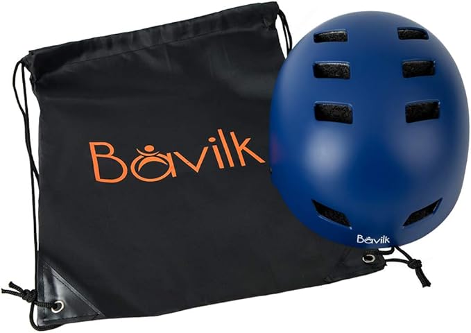 Bike Helmet 3 Sizes for Teenager Kids Youth Adults,Bavilk Skateboard Helmet Adjustable Multi-Sport Bicycle Cycling Scooter Roller Skate Inline Skating Rollerblading for Girls Boys Women Men Teen-StrideForce Fitness