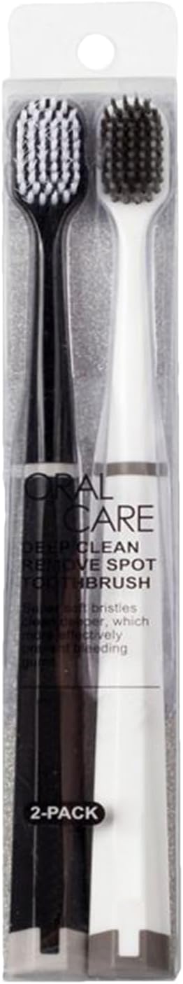 Soft Toothbrush - Manual Bristle Brush for Deep Cleaning | Wide Head Design, Bad Breath Remover & Gentle Gum Care for Women, Men, Students, Couples, Family, Friends, Travel, Home Hygiene