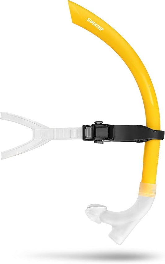 Supertrip Adult Lap Swim Snorkel for Training and Snorkeling-StrideForce Fitness