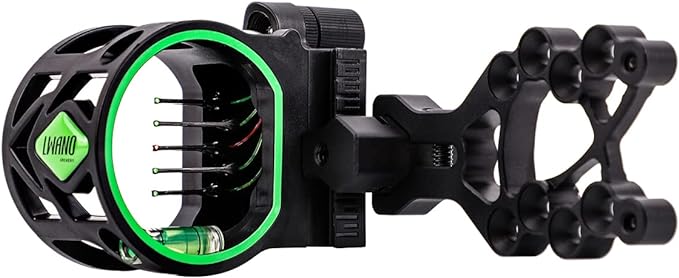 LWANO 5 Pin Bow Sight with Rheostat Light and Reversible Mount Design-StrideForce Fitness