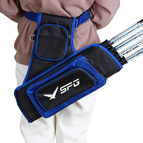 SOPOGER Archery Hip Quiver for Arrows - 3 or 4 Tube Bow Belt Quiver Waist Hanged for Youth Teens Adults Compound Bow Recurve Bow Target Shooting-StrideForce Fitness