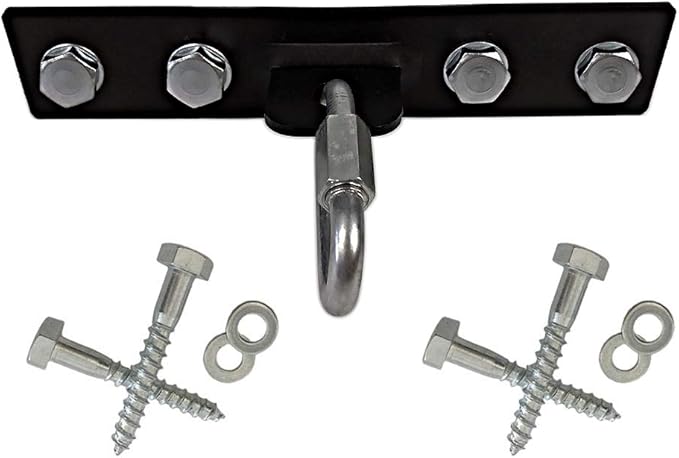 Qualward Heavy Bag Hanger Bracket for Wood Beam, Stainless Steel Swing Hangers Ceiling Wall Mount-StrideForce Fitness