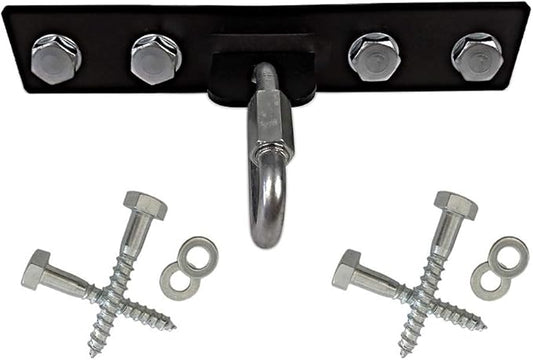Qualward Heavy Bag Hanger Bracket for Wood Beam, Stainless Steel Swing Hangers Ceiling Wall Mount-StrideForce Fitness
